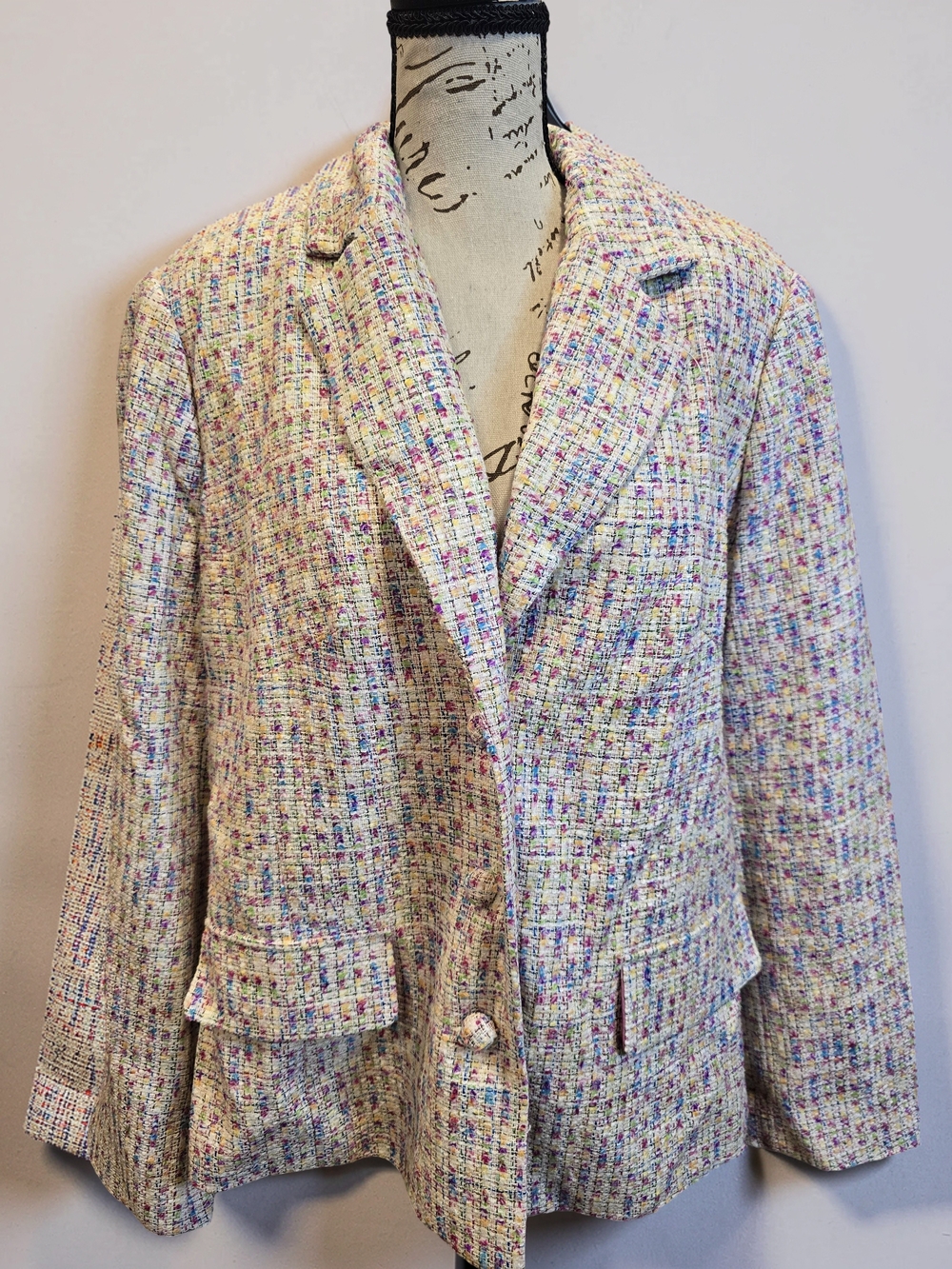 Lane Bryant Multicolor Tweed Blazer Size 16 NWT